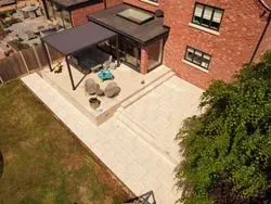 Patio installation by Hilton and Green Landscaping